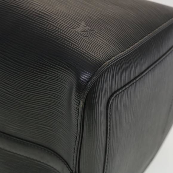 LOUIS VUITTON Epi Keepall 50 Boston Bag Noir M42962 LV Auth 40724 - Picture 10 of 16